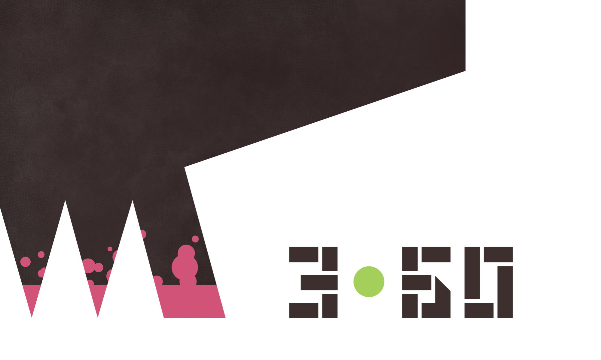 Three Times Sixty logo with geometric level in the background